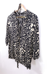 חולצה ZARA בסטייל כתמים בחום  -S-M